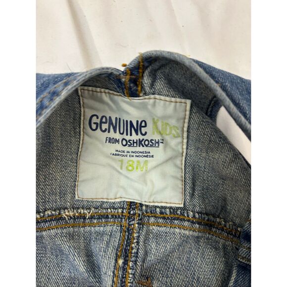 Oshkosh Denim Jean Overalls 18m - Picture 4 of 4